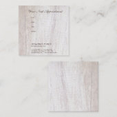 ウッドルックアポイントメントリマインダエレガントーテンプレート 予約カード (正面/裏面)