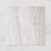 ウッドルックアポイントメントリマインダエレガントーテンプレート 予約カード (裏面)