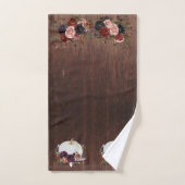 ウッドルックオータムホワイトパンプキ素朴ン バスタオルセット (ハンドタオル)