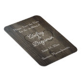 ウッドルックセーブザデートマグネット マグネット (右側)