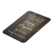 ウッドルックセーブザデートマグネット マグネット (左側)