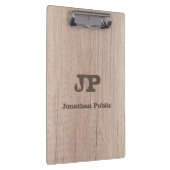 ウッドルック動揺して文字名モノグラムの クリップボード (右)