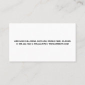 ウッドレザー |ハードウェアツールの名刺 名刺 (裏面)