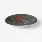 ウッドレッド素朴ワイン60thバースデーパーティー ペーパーボウル (傾斜あり)