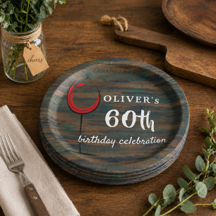 ウッドレッド素朴ワイン60thバースデーパーティー ペーパーボウル