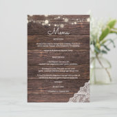 ウッドレースストリングライトの招待状 招待状 (スタンド正面)