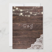 ウッドレースストリングライト 招待状 (裏面)