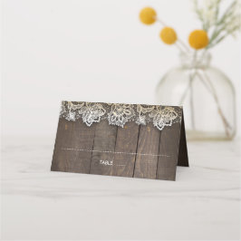 ウッドレースメイスンジャールラ素朴イト プレイスカード