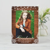 ウッドレースラ素朴イト写真卒業 案内状 (スタンド正面)