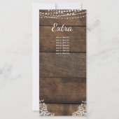 ウッドレース素朴カントリーウェディング (裏面)