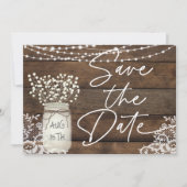 ウッドレース素朴カントリー セーブザデート (正面)