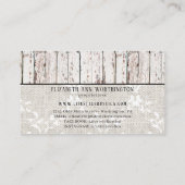 ウッドレース素朴シャビーひまわりグランジビジネス 名刺 (裏面)