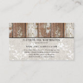 ウッドレース素朴シャビーヒマグランジワリ 名刺 (裏面)