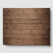 ウッドレース素朴ストリングライト卒業式 ゲストブック (裏面)