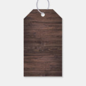 ウッドレース素朴ホワイトフラワーズメイソンジャールストリング ギフトタグ (裏面)