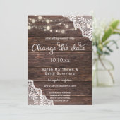 ウッドレース&ストリングライト 日程変更 招待状 (スタンド正面)