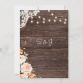 ウッドレース ブラッシュ＆ピーチ フローラル メニュー2 招待状 (裏面)