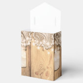 ウッドレ素朴ースとライトメイソン・ジャー結婚ズ フェイバーボックス (オープン)