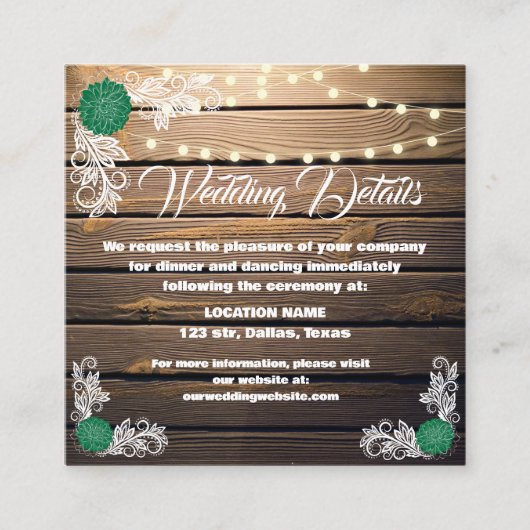 ウッドレ素朴ースのエンクロージャカード エンクロージャーカード (正面)