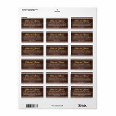 ウッドレ素朴ースのコレクションにマッチするハート ラベル (フルシート)