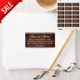 ウッドレ素朴ースのコレクションにマッチするハート ラベル