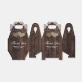 ウッドレ素朴ースのストリングラ結婚イト フェイバーボックス (折り畳みなし)