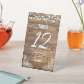 ウッドレ素朴ースのトゥインクルライト 台座サイン (インサイチュ)