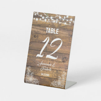 ウッドレ素朴ースのトゥインクルライト 台座サイン