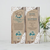 ウッドレ素朴ースフローラブーケプログラムカード (スタンド正面)