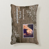 ウッドレ素朴ース初の聖体拝領写真 アクセントクッション (正面(垂直))