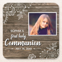 ウッドレ素朴ース初の聖体拝領写真