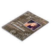 ウッドレ素朴ース初の聖体拝領写真 ノートブック (左側)