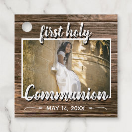 ウッドレ素朴ース初の聖体拝領写真 フェイバータグ