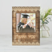 ウッドレ素朴ース卒業写真ありがとう サンキューカード (スタンド正面)