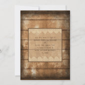 ウッドレ素朴ース卒業写真ありがとう サンキューカード (裏面)