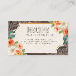 ウッドレ素朴ース秋レシピエンクロージャカード エンクロージャーカード