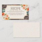 ウッドレ素朴ース秋レシピエンクロージャカード エンクロージャーカード (正面/裏面)