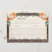 ウッドレ素朴ース秋レシピカード エンクロージャーカード (正面/裏面)