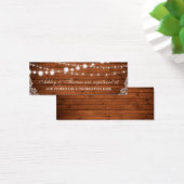 ウッドレ素朴ース結婚のレジストリ挿入カード (デスク)