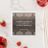 ウッドレ素朴ース結婚ズ スタンダードカクテルナプキン (インサイチュ)