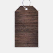 ウッドレ素朴ース赤面ブルガンディメイソンジャージャージョフトラベル ギフトタグ (裏面)