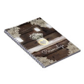 ウッドレ素朴ース&メイスンジャースバーンエレガントカスタム ノートブック (右側)