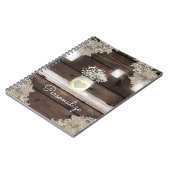 ウッドレ素朴ース&メイスンジャースバーンエレガントカスタム ノートブック (左側)