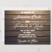 ウッドレ素朴ースRSVPカード (裏面)