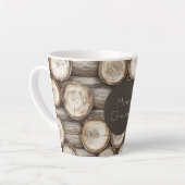 ウッドログキャビンクリスマス カフェラテマグ (左アングル)