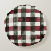 ウッドログキャビンクリスマス ラウンドクッション (裏面)