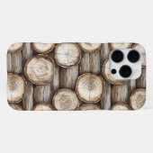 ウッドログキャビンクリスマス iPhoneケース (裏面横)