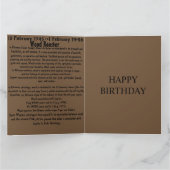 ウッドロースター誕生日 カード (内部)