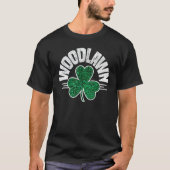 ウッドローンブロンクスおもしろいSt patricks dayアイリッシュニーシャム Tシャツ (正面)