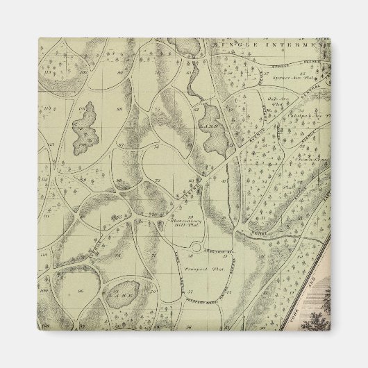 ウッドローン墓地 マグネット (正面)